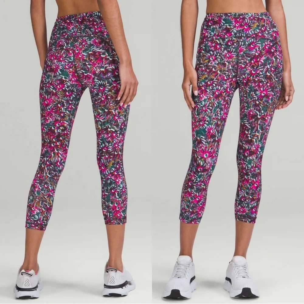 Lululemon Sz 4 Swift Speed High Rise Crop Workout Yoga Athletic Women’s Leggings